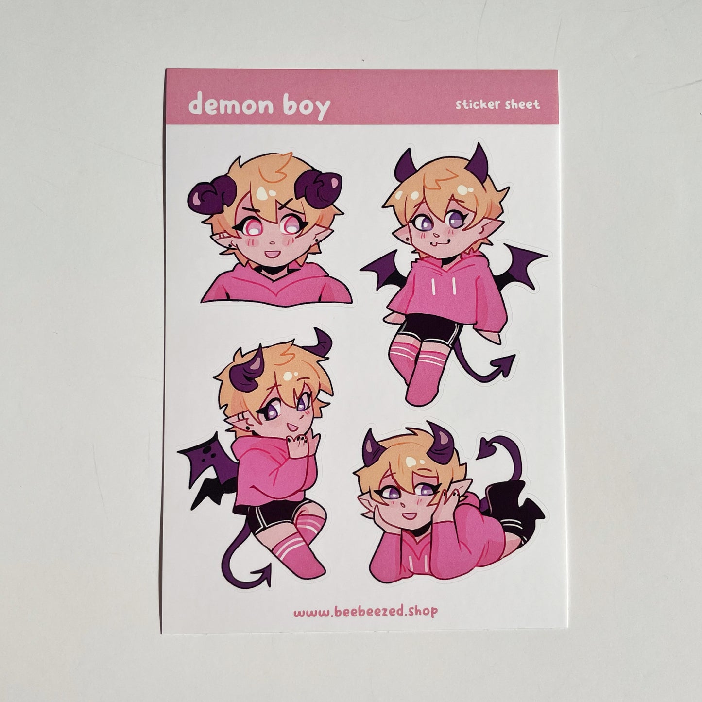 Demon Boy Sticker Sheet