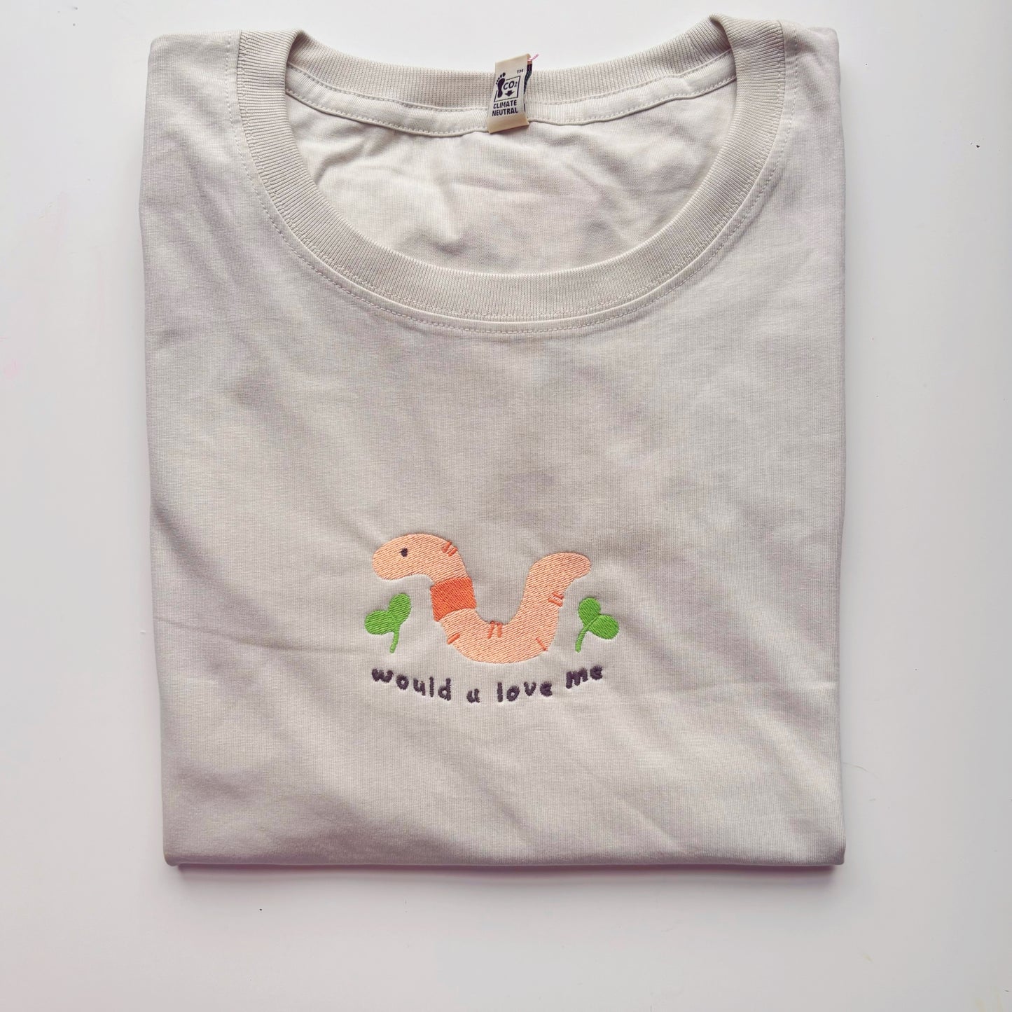 Worm Embroidered Tshirt