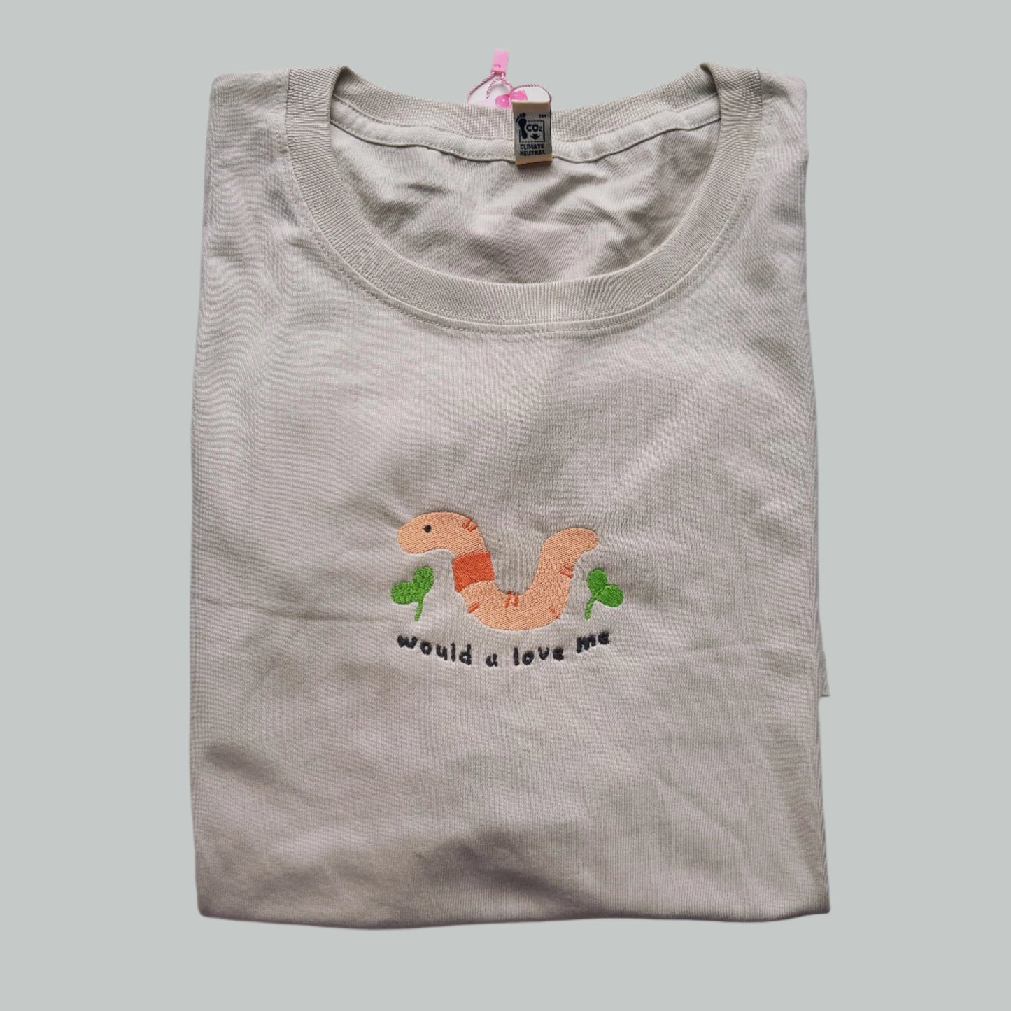 Worm Embroidered Tshirt