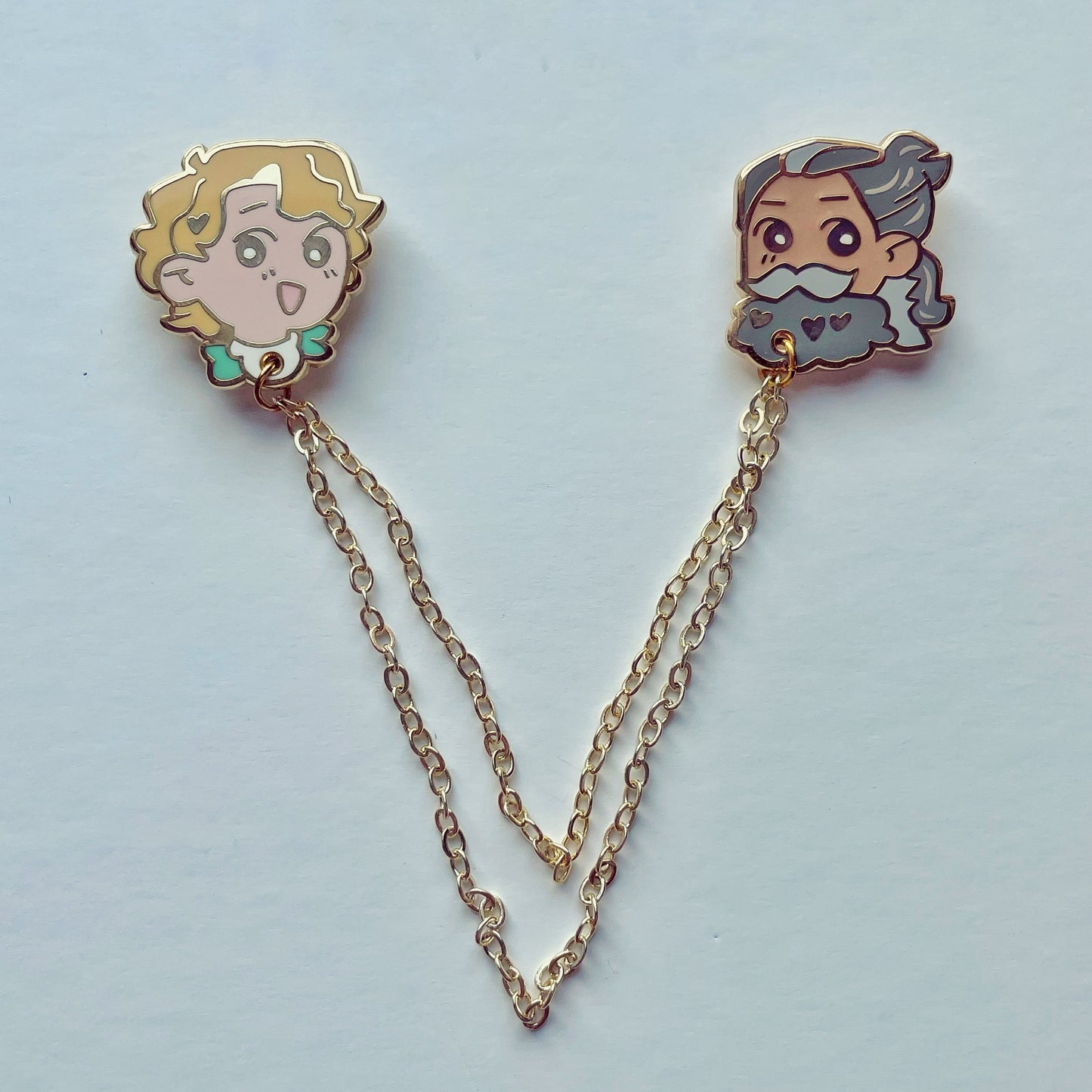 Gentlebeard Enamel Collar Pins