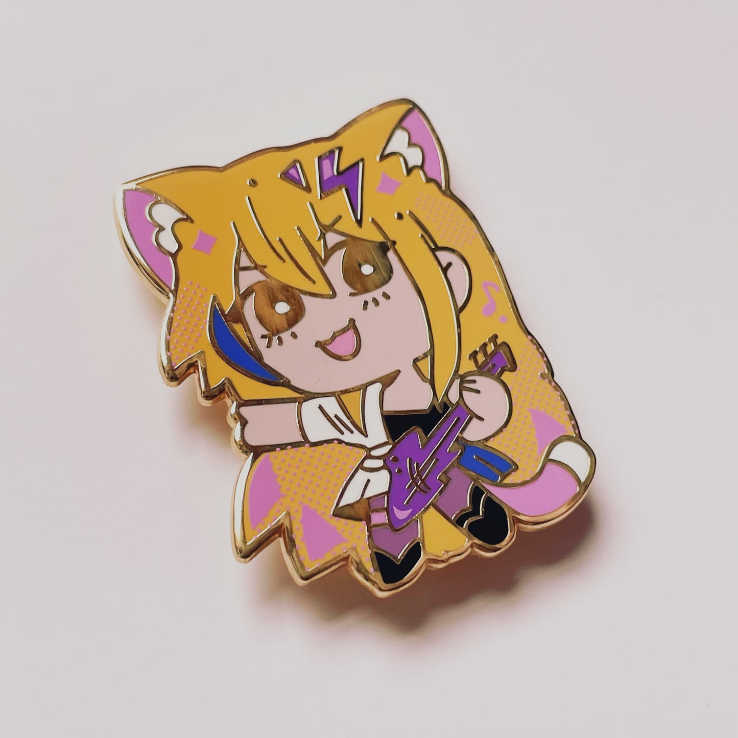 Serval Enamel Pin