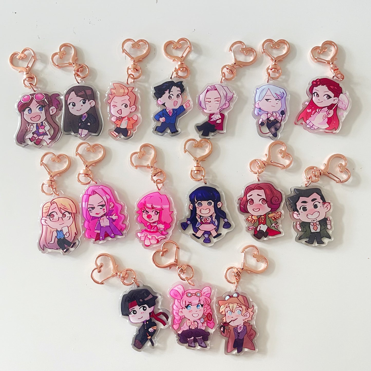 Ace Attorney Mini Charms
