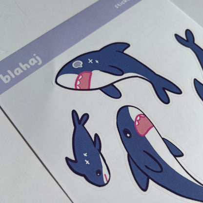 Blahaj Shark Sticker Sheet