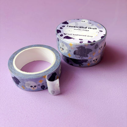 Raven and Skull Washi Tape