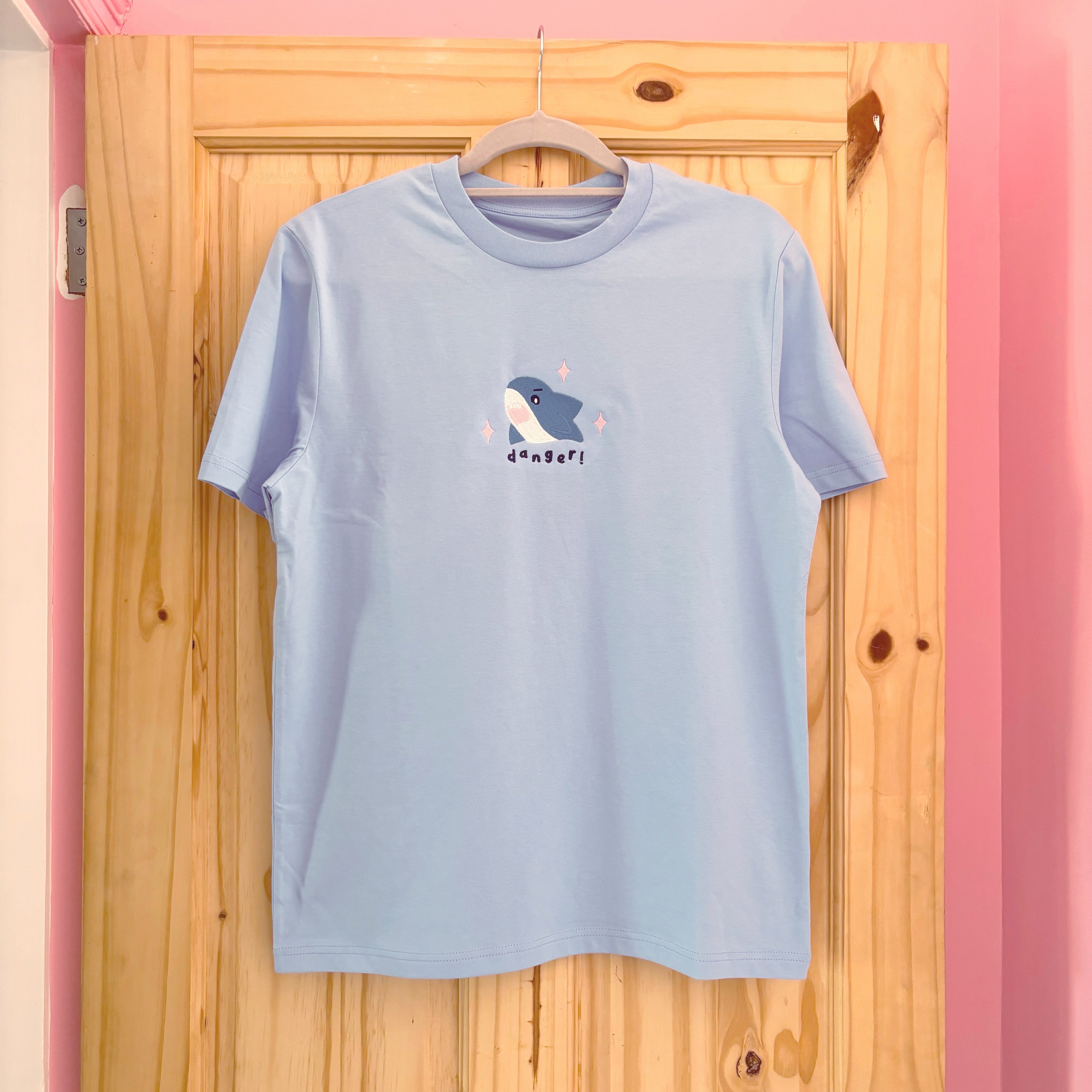 Shark Embroidered Tshirt – beebeezed