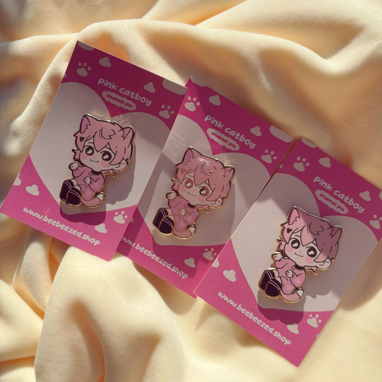 Pink Catboy Enamel Pin