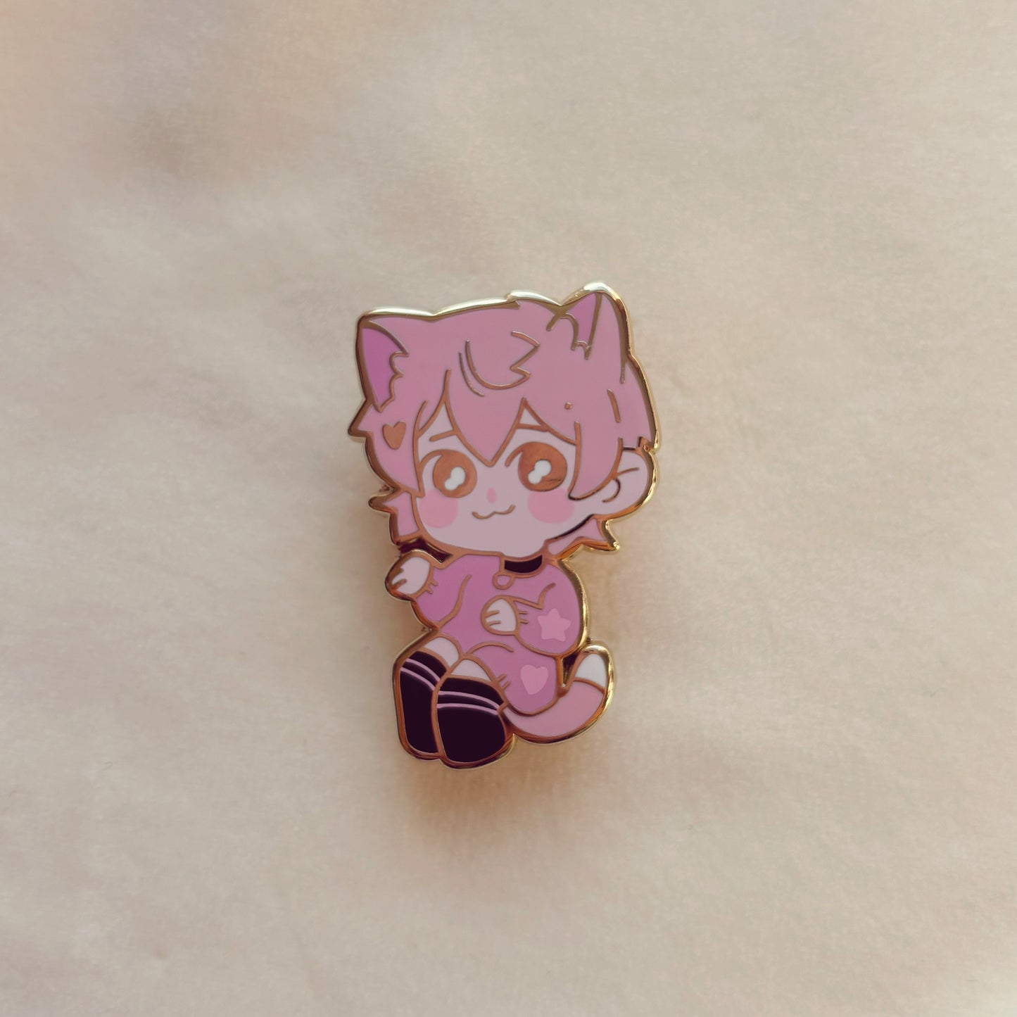 Pink Catboy Enamel Pin