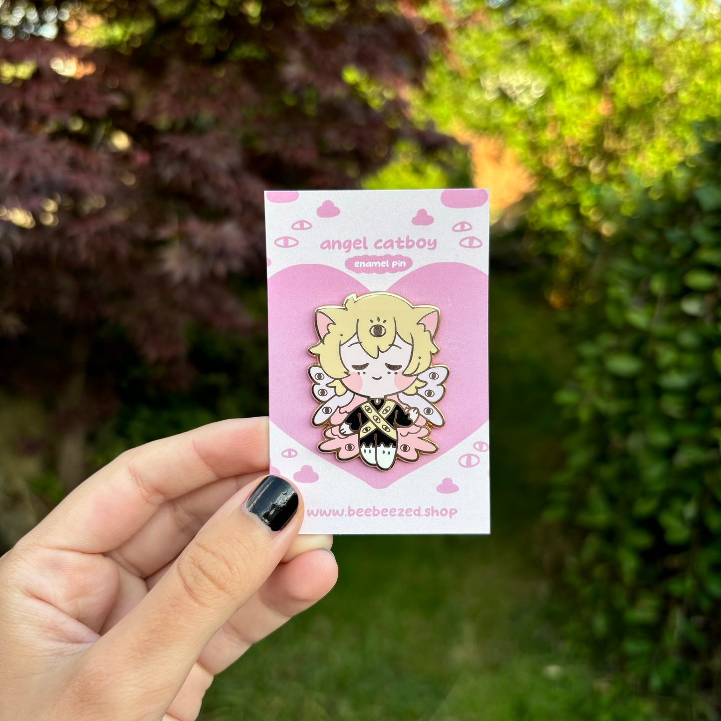 Angel Catboy Enamel Pin