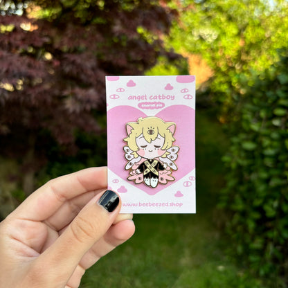 Angel Catboy Enamel Pin