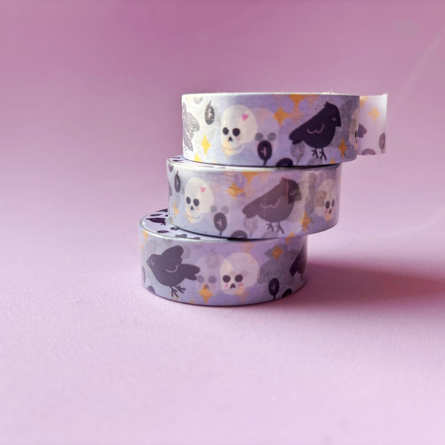 Raven and Skull Washi Tape