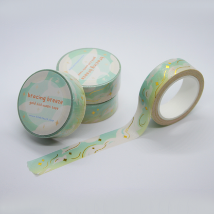 Bracing Breeze Gold Foil Washi Tape