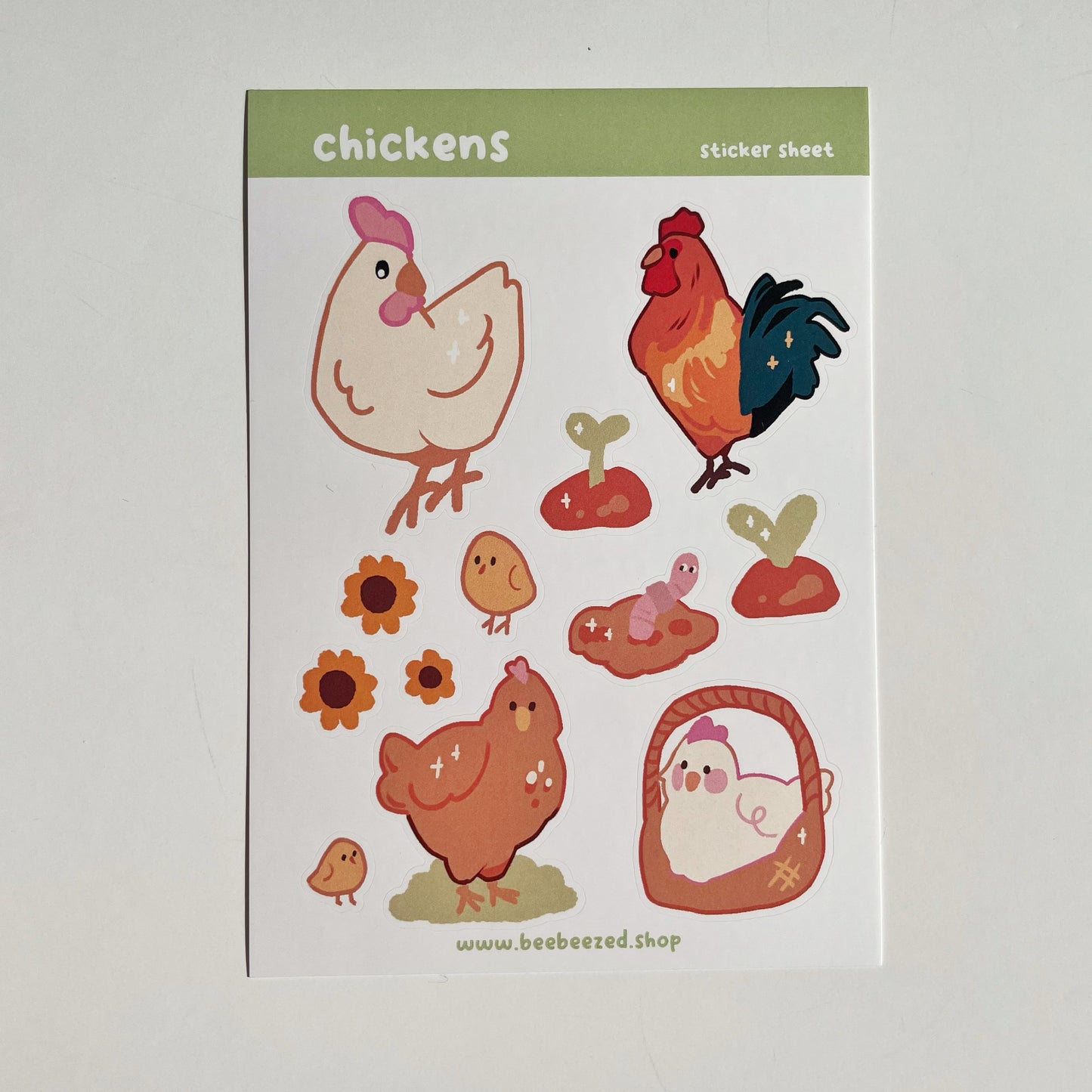 Chickens Sticker Sheet