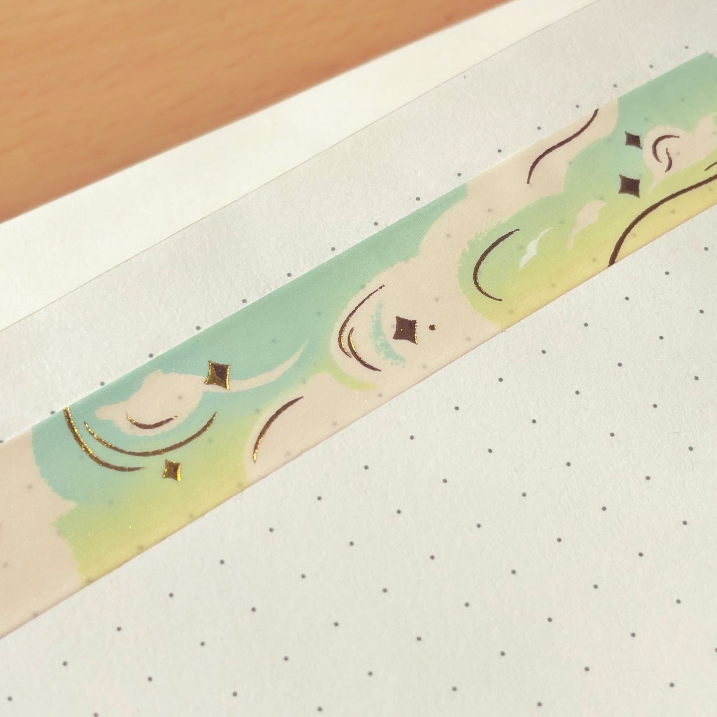 Bracing Breeze Gold Foil Washi Tape