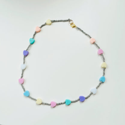 Pastel Hearts Necklace