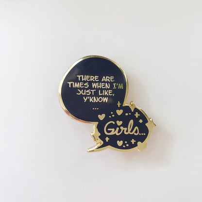 Girls Enamel Pin